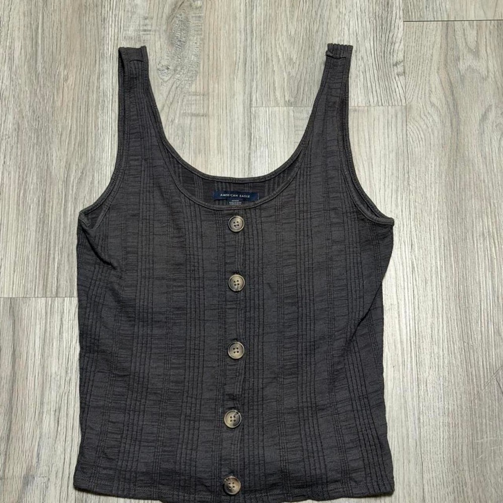 American Eagle, Button Up Tank Top, Women, Size M